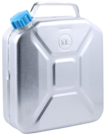 LPLND Aluminium Benzinkanister Metall Kanister Benzin Metall Kraftstoffkanister Für Benzin Diesel Notfall Backup(Size:10L)