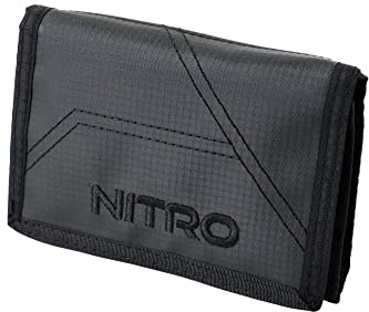 Nitro Cartera, Monedero, Billetera Unisex Adulto, Tough Black, 10x14x1cm