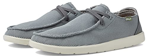 Sanuk Men's Shaka Lite Sl Mesh Loafer, Grey, 8.5 UK