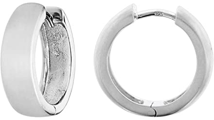trendor Ohrringe für Damen und Herren 925 Silber Creolen Ø 18 mm 41583 | zeitloser Ohrschmuck für Damen und Herren, zauberhafter Schmuck aus Sterlingsilber,