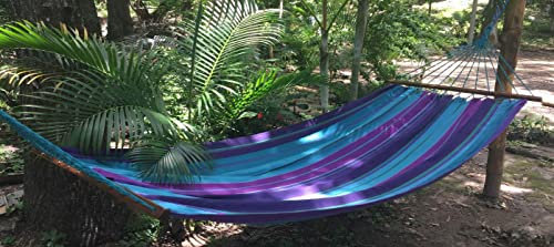 hoplo holzenplotz Doppel Stabhängematte Basil 319 mit XL Spreizstab 130 cm