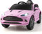 COSTWAY 12V Electric Kids Ride On Car, Licensed Aston Martin DBX Vehicle with Remote Control, LED Lights, Music, Bluetooth, USB, Battery Powered Ride on Toy Gift for Boys Girls (Pink)