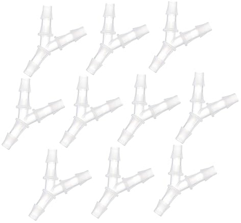 Gatuida 10pezzi Giunto y in Plastica Connettori Vie Per Tubo Acqua Giardino Accessori Rapidi Per Riparazione e Estensione Tubo Facile Installazione Resistente