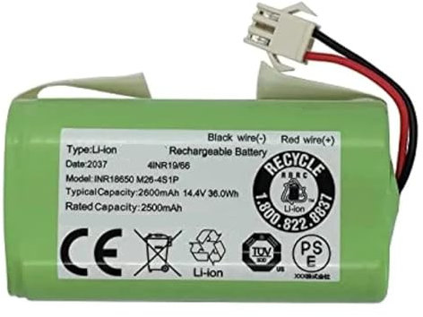 Batería De Repuesto De 14,4 V Y 2600 MAh. Compatible con Conga 990 1090. Compatible con Tesvor X500. Compatible con Ecovacs Deebot N79 N79S DN622. Compatible con Eufy RoboVac 11 11S 30.