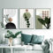 KXHHYB Cuadro moderno de líneas geométricas, plantas verdes esthetic, cuadros modernos murales, salón, dormitorio, decoración de pared, arte sin marco (A, 40 x 60 cm**3)