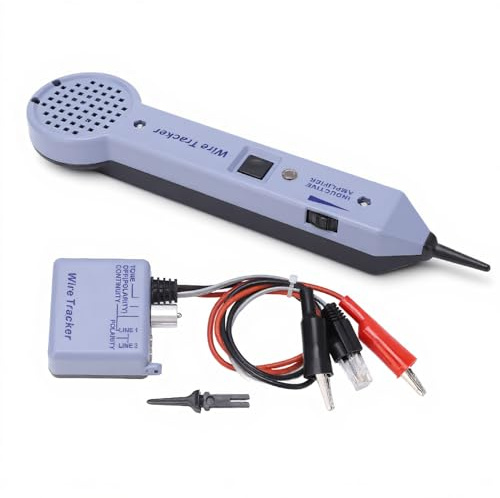 FAUOSWUK Tone Generator Kit tone generator and probe kit rj45 200EP Inductive Amplifier with Adjustable Volume Electrical Wire Tracer Circuit Tester Cable Tester circuiti elettrici