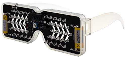 MakerMind Bausatz: Blinkende DIY LED Brille (grün)