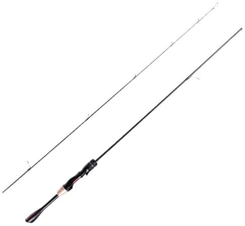 zhongqunli Angelrute Carbon-Angelrute for Barsch, Salzwasser-Angelrute mit schnellem, festem UL-Spitzenköder mit 1–5 g Karpfen-Angelrutenkraft 1–8 lb Tragbare Angelrute(1.8m)