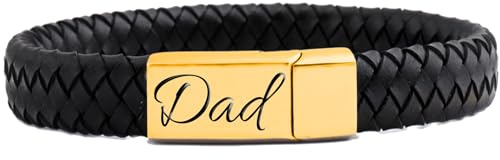My Giavelle Custom Men's Bracelet | Engraved with Loved Ones' Names | Beautiful Gift for Dad, Husband, or Partner | Perfect for Anniversaries & Love-Filled Moments