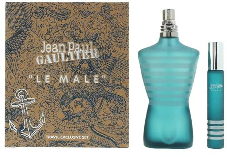 Jean Paul Gaultier Le Male Travel Exclusive Set für Herren, 125 ml EDT + 20 ml EDT