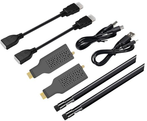 Ukbzxcmws Trasmettitore HDTV senza fili 50 M/165 FT Portata 5 8 G Alta Larghezza di banda Per PC Proiettori Più Display