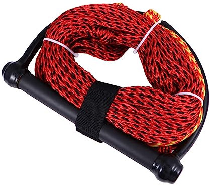 BESPORTBLE Wasserskiseil Mit Schwarzem Griff 1-teiliges Kneeboardseil Zum Bootfahren Robustes Nylon Leicht Abriebfest Zufällige Farbe