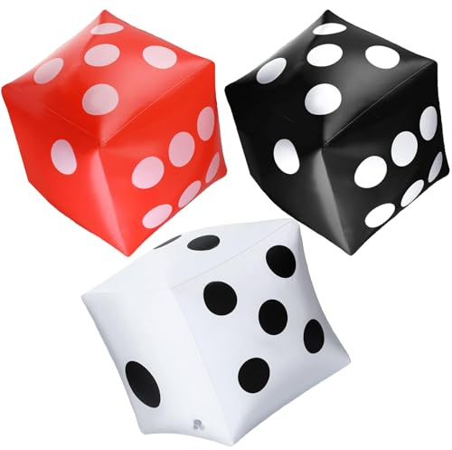 LQTSLFM Giocattolo Gonfiabile a Cubo Confezione da 3, Cubo Gigante, PVC Grande Cubetti Gonfiabili per Piscine Interne ed Esterne Giochi per Feste sul Prato (Colore)