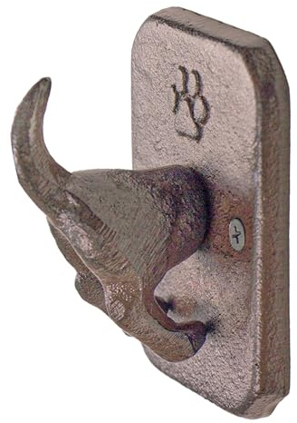 Tapeera 1er-Pack Gusseisen Hundeleinenhalter Wandhaken – Hunde Wandhaken für Schlüssel, Jacken, Geschirr, Taschen – Rustikaler Dekorativer Leinenhaken – Geschenk für Hundeliebhaber