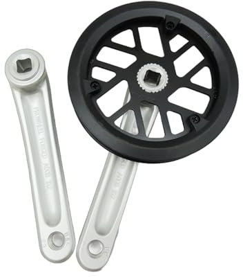 RETUOLWAG Singlespeed-Kurbelgarnitur, 32T Fahrrad-Kettenblatt, Kurbelgarnitur, Aluminiumlegierung, Klapprad, Kurbelgarnitur, langlebig
