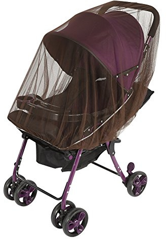 Cryfokt 1 Unidad de Cochecito para bebé, Cochecito para Niños, Mosquitera, Protección Segura, Cubierta de Malla, Nuevo para Moisés (Color café)