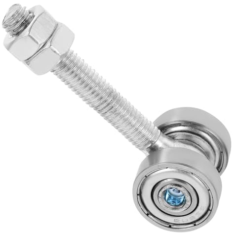 Homoyoyo Polea de Puerta Corrediza C30 de Acero Resistente, Rodillo Doble Cojinete 22 Mm Orificio Tornillo 8 Mm, Capacidad 50 Kg, Rueda Deslizante para Puertas Pesadas y Ventanas
