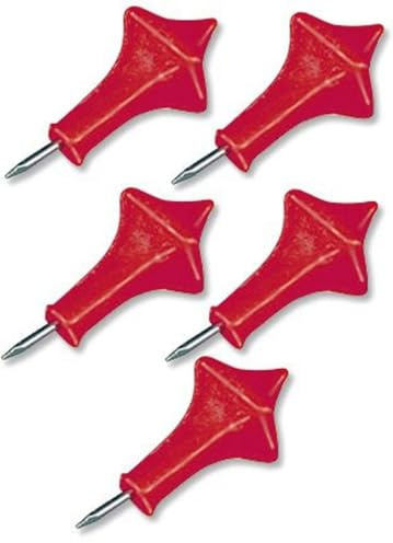 Red Tone Paschal Incense Nails Set, Paraffin Wax, 5 Piece Easter Vigil Candle Nails