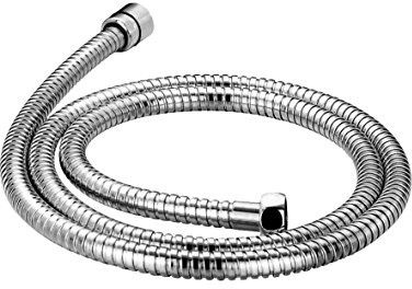 Steinberg Hochwertiger Metall-Brauseschlauch, Länge 1250 mm, Verbindungsschlauch von Duschkopf zu Dusch-Armatur mit eingebautem Verdrehschutz in Edelstahl-Optik, Chrom