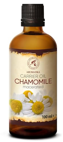 Chamomile Oil 100ml - Matricaria Chamomilla - Natural Chamomile Blossom Oil Extract - Carrier Oil - Base Oil - Care for Face - Nails - Hands - Hair - Massage - Body Care