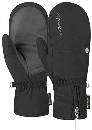 Reusch Damen Handschuh Selina GTX Mitten, Black/Silver, 6.5, 6031631