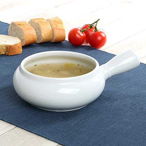 Holst Porzellan SU 035 Tessin Lot de 6 bols à soupe avec anse 0,30 l