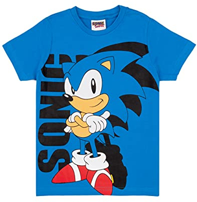 Sonic The Igel T Shirt Jungen Blue Supersonic Game Kinder Top