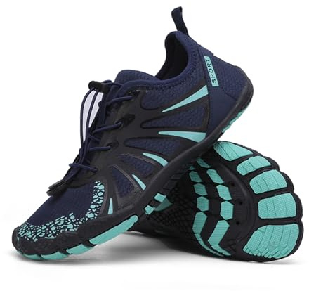 Surwin Escarpines Hombre Mujer, Zapatillas Barefoot Minimalistas Zapatillas de Trail Running, Secado Rápido Zapatos de Agua para Exterior Interior