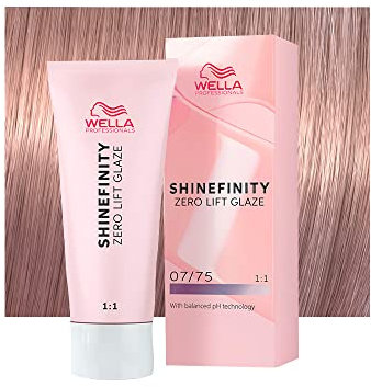 Wella Shinefinity Raspberry Latte 07/75 Mittelblond Mahagoni, 60 ml, demipermanente Haarfarbe