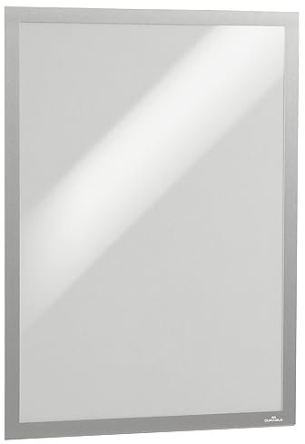Durable Cornice Espositiva Duraframe Poster 70 x 100 cm, adesiva, resistente ai raggi UV, 1 pezzo, argento, 505623