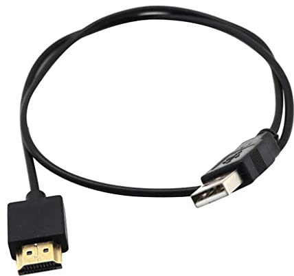 Xingdianfu Cable adaptador de USB a HDMI - USB 2.0 tipo A macho a convertidor de carga macho HDMI 50 cm