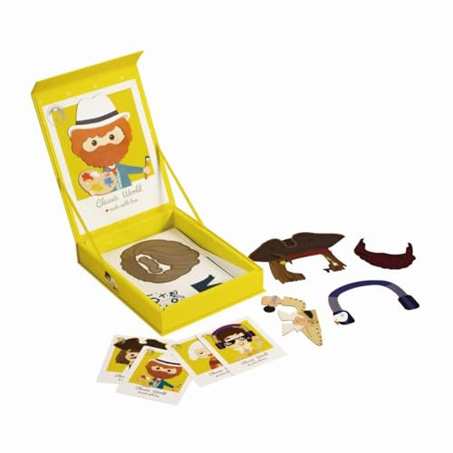 Classic World Magnetbox Kinder | Magnetspiel Gesichter ab 3 Jahre | Kinderspiel mit 44 Teilen | Magnet Kinderspiel für kreatives Spielen | Magnetspiel für unterwegs