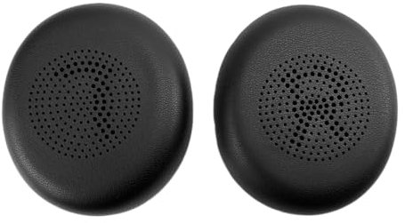 INF Ear Pads Compatible for Jabra Elite 45H/Evolve2 65, On-Ear Replacement Headphone Ear Cushion, 1 Pair with Soft Memory Foam with Artificial Leather, Noise Isolating Earpad, Black