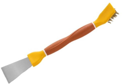 ifundom Cepillo De Pala De Limpieza Con Raspador Herramienta De Limpieza Dual Para Cocina Baño y Garaje Para Limpiador De Estufas y Estropajo De Cocina