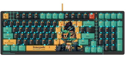 Bloody AT98 Renegade Optical Mechanical Gaming Keyboard | 98 Key Compact Layout, RGB Backlit, Exact Reset System, Alpha Optical Switch
