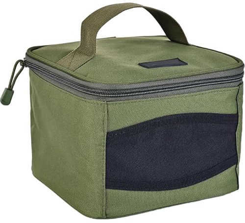 SunaOmni Angelgeräte-Taschen, tragbar, wasserdicht, Angelrollen-Etui, große Aufbewahrungstasche, Zubehör, grün, Angelgerät-Tasche, Angelrollen-Etui, Angelzubehör, Angelruten-Tasche
