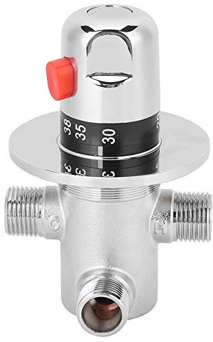 Thermostatic Mixing Valve,Solar Water Heater Control Valve,Cartridge Mixer Faucet Valves for Bathroom Toilet Kitchen, with Imported Temperature Control Valve Core