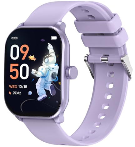 Orologio intelligente per bambini per ragazzi e ragazze, fitness tracker con contapassi, 65 modalità sportive, monitoraggio della frequenza cardiaca, monitoraggio del sonno, sveglia, regali per