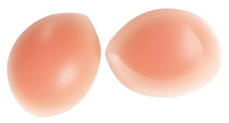 EnweiBingshi Silicone Bra Inserts Booster Pads - Bra Fillers Gel - Bra Pads Breast Forms Fit Most Cup Sizes for Bikini Swimsuit Daily (1Pair)