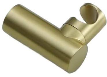 Soporte de ducha de mano de plomizo, soporte de ducha montado en la pared, accesorios de latón para instalación de tornillo (oro cepillado)