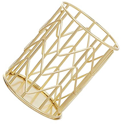 Housoutil Eisen Stiftehalter Desktop Organizer Groß Glänzend Stabil Für Make up Pinsel Essstäbchen Schreibtisch