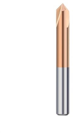 Chamfer End Mill 3 Flutes Carbide Milling Cutter 60/90/120 Degree V Groove CNC Engraving Milling Tool(4xD4x50Lx60D)