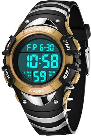 VTAIGE Kids Watch for 3-12 Year Old Boys Girls, Digital Watch for Kids Sport Outdoor Multifunctional Waterproof Watches with Alarm/LED Light/Stopwatch/Calendar Boys Wristwatch for Student, Kids Gift