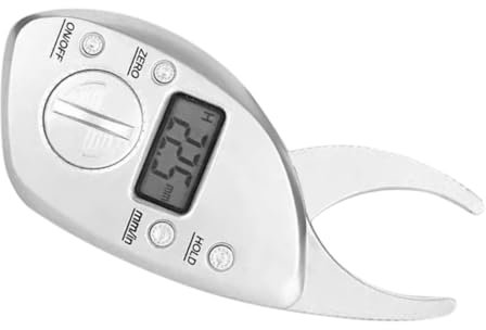 SHERCHPRY Digital Fat Caliper Body Fat Measure Tool Accurate Skinfold Measurement for Fitness Tracking Home Use