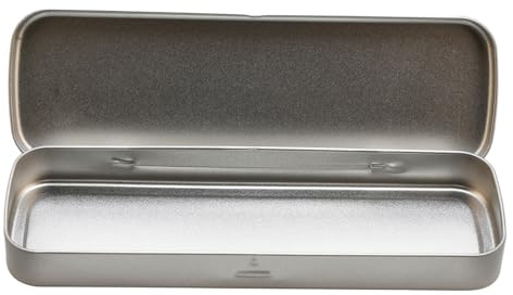 Hopzab Stifteetui aus Metall – Schulbedarf-Schreibwaren-Box & Make-up-Pinsel-Organizer, leerer Stifthalter für Schreibtisch oder Reisen