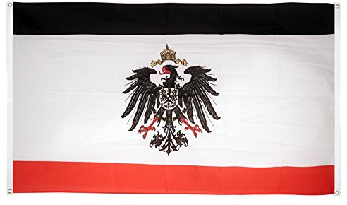 Bandiera fritze® balcone Bandiera Tedesca Kaiser Reich 1871 – 1918 – 90 x 150 cm