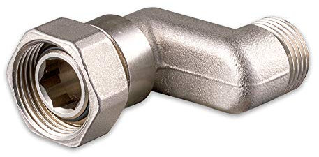 S-Anschluss mit Überwurfmutter, Eurokonus, [DN 15] 1/2 AGx 3/4 EK, 30mm Achsabstand