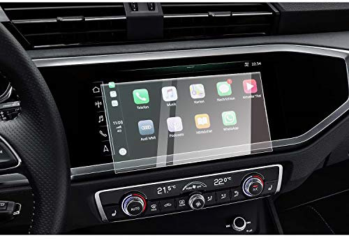 CDEFG Compatible con Audi Q3 F3 2019-2024 2025 Protector de Pantalla de Vidrio Templado, 8,8 Pulgadas MMI y MMI Plus 10,1 pulgadas HD Auto 9H GPS Navegador película protegida Glass Coche Accesorios