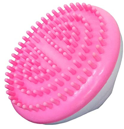 Badewäscher für den Körper Kopfhautpeeling aus Silikon Handmassagegerät Anti- -Massagebürste Anti- -Bürste Kosmetik Meridianbürste Werkzeug Shampoo Mann Rosa
