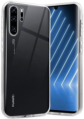 ONEFLOW Ultra Clear Case Kompatibel mit Huawei P30 Pro/P30 Pro New Ed Hülle Transparent, Handyhülle aus Soft Silikon, Extrem Stoßfest und Flexibel, TPU Schutzhülle Durchsichtig - Klar
